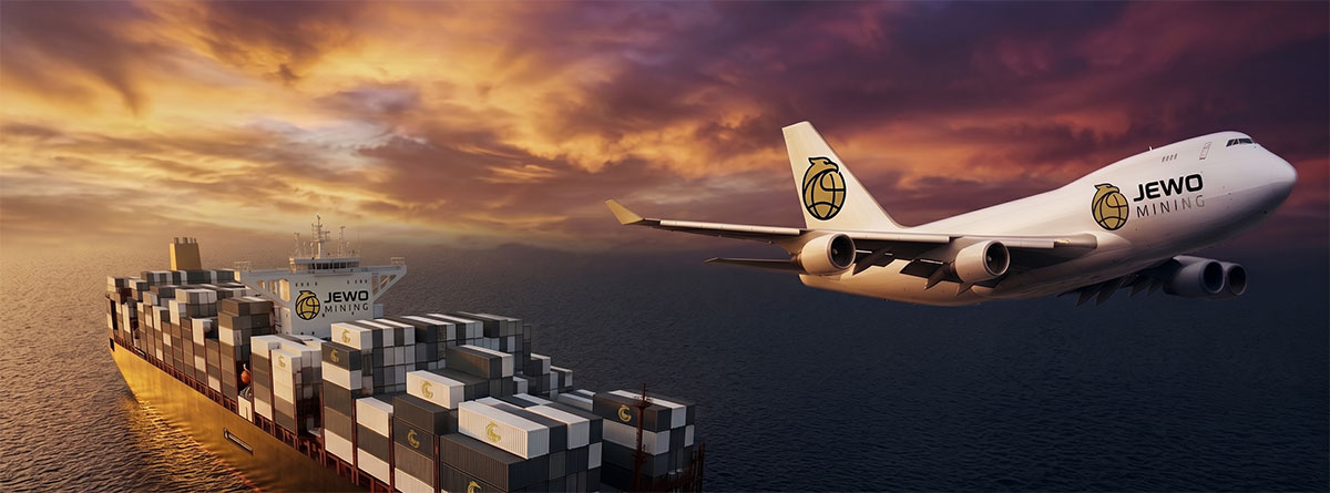 Worldwide shipping of ASIC miners – air and sea freight